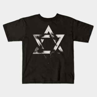 Grungy Star of David Kids T-Shirt